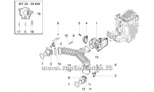 ricambio per Moto Guzzi Nevada S Anniversario 750 2012 - Vite testa bombata torx - 875173