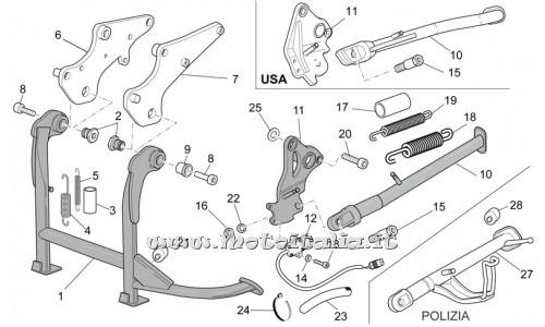 Parts Moto Guzzi Norge 1200 IE-2006 to 2008-Stands