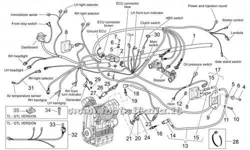 Parts Moto Guzzi Norge 1200-IE-2006-2008 Electrical system I