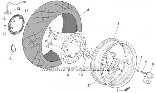 Parts Moto Guzzi Norge 1200 IE-2006 to 2008-Rear Wheel