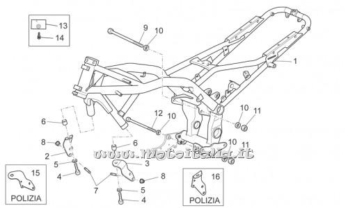 Motorcycle Parts Guzzi Norge 1200 IE-2006 to 2008-I frame