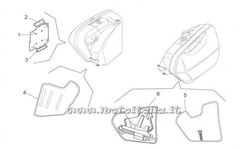 Parts Moto Guzzi Norge 1200-IE-2006-2008 suitcases Police II
