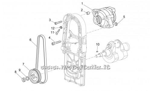 ricambio per Moto Guzzi Norge 850 2007 - Dado M8x1,25 - GU92605408