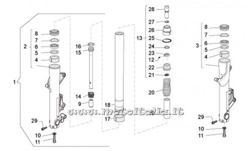 Moto-Guzzi Norge Berlin Police Parts 850 2008 front-fork