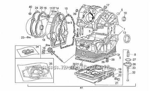 Moto Guzzi Parts 350-1987-1990-Carter engine
