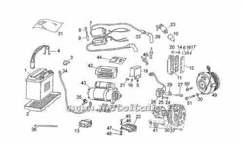 Parts Moto Guzzi 350-1987-1990-Battery