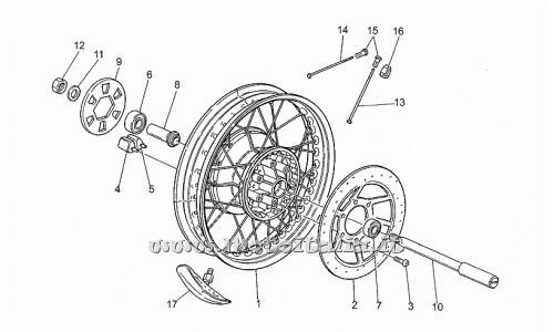 Moto Guzzi Parts-350 1987-1990 Rear-Wheel
