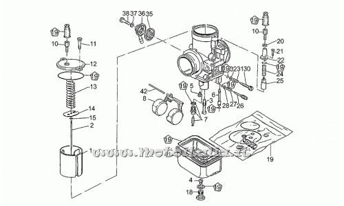ricambio per Moto Guzzi 650 1987-1990 - Valvola gas 40 - GU19934860