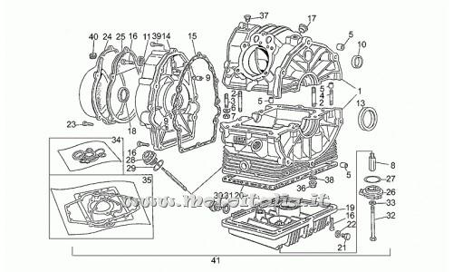Moto Guzzi Parts 650-1987-1990-Carter engine