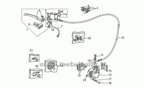 Moto Guzzi Parts 650-1987-1990-brake system ant