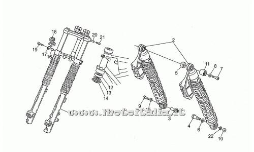 Parts Moto Guzzi 650-1987-1990-Suspension Tires - post
