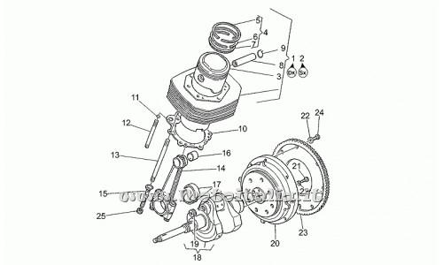 Parts Moto Guzzi Quota 1000-1992-1997-Crankshaft