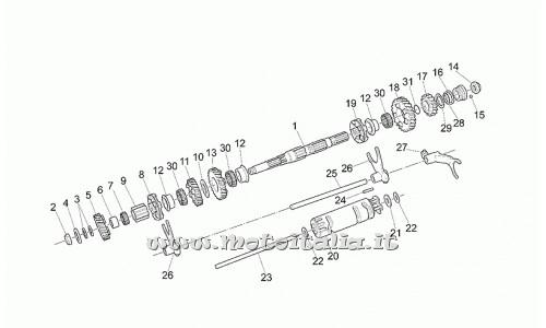 ricambio per Moto Guzzi Quota ES 1100 1998-2002 - Rosetta di spallamento 17,1x30 - GU14215400