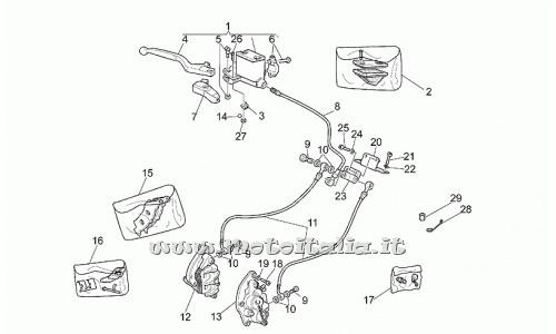 Motorcycle Parts Guzzi-Quota ES 1998-2002 1100-brake system ant