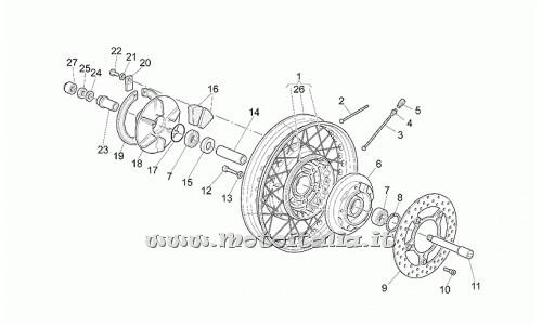 Moto Guzzi Parts-Quota 1100 ES-1998-2002 Rear Wheel