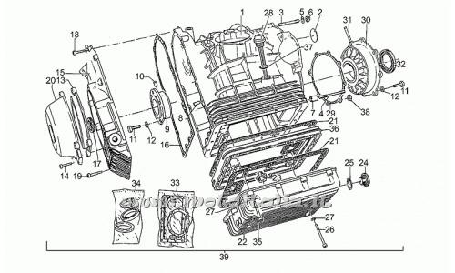 Moto Guzzi Parts-1000 1989-1994-Carter engine