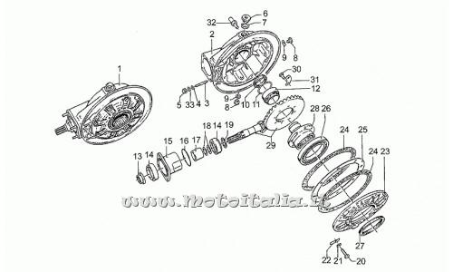 ricambio per Moto Guzzi 1000 1989-1994 - Rosetta regolaz. 0,1 mm - GU12355202