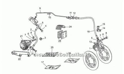 Moto Guzzi Parts-1000-brake caliper 1989-1994