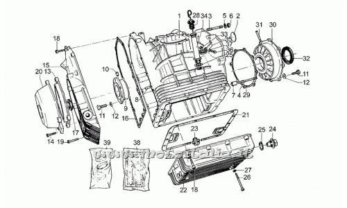 Moto Guzzi Parts-1000 1979-1983-Carter engine