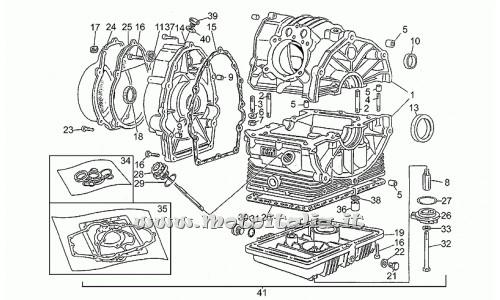 Moto Guzzi Parts 750-1990-1992-Carter engine