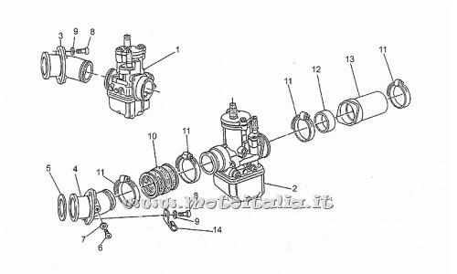 ricambio per Moto Guzzi 750 1990-1992 - Carburatore dx PHBH 30 - GU31112615