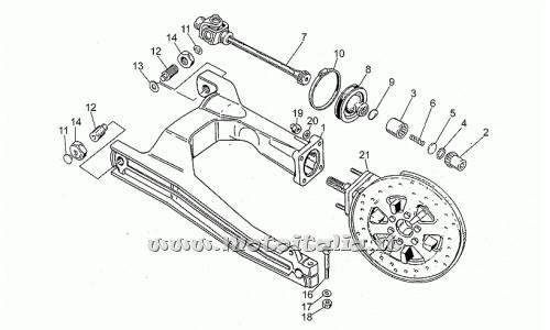 Moto Guzzi Parts-750-swingarm 1990-1992