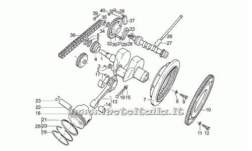 Moto Guzzi Parts II-1000 Crankshaft-1983-1988