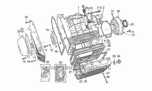 Moto Guzzi Parts II-1000 1983-1988-Carter engine