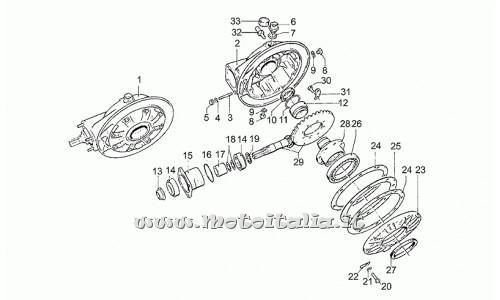 Moto Guzzi Parts II-1000 1983-1988 post-Bevel