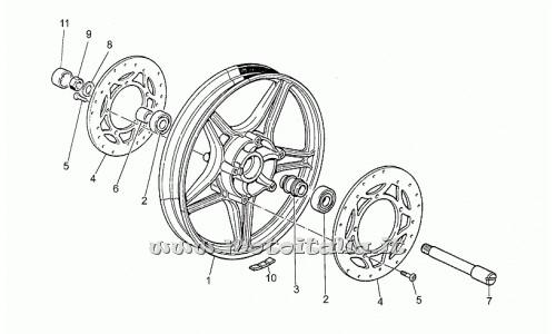 Parts Moto Guzzi-II-1000 1983-1988 Front Wheel
