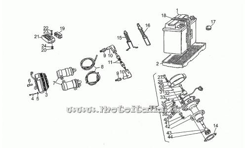 Parts Moto Guzzi 1989 to 1994-III 1000-Battery