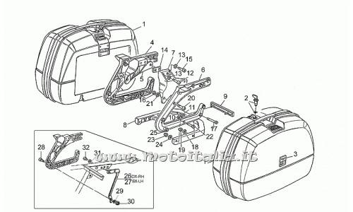 Parts Moto Guzzi 1989 to 1994-III 1000-side-torque Bags