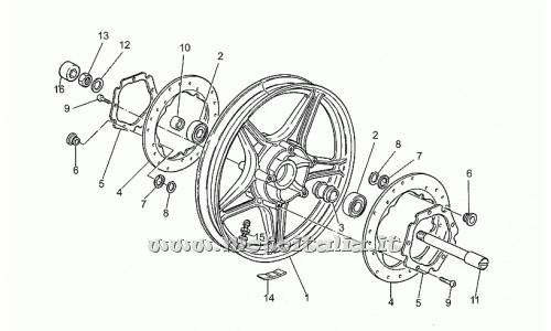 Parts Moto Guzzi-III 1000-1989-1994 Front Wheel
