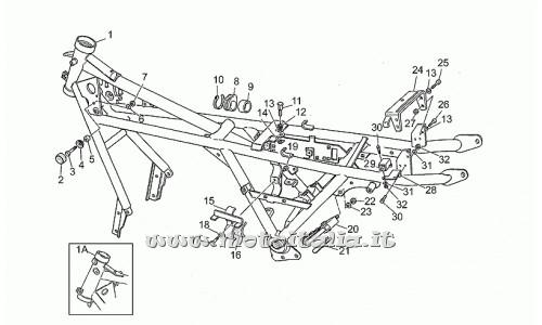 Parts Moto Guzzi 1989 to 1994-III 1000-frame
