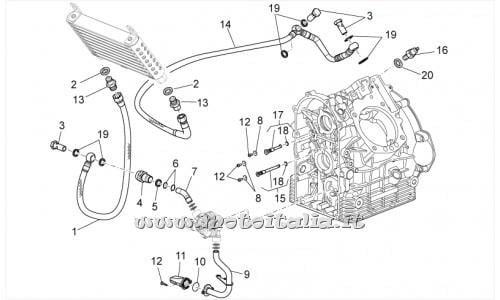 Parts Moto Guzzi Stelvio-1200 - NTX - 1200 ABS-lubrication 2009-2010