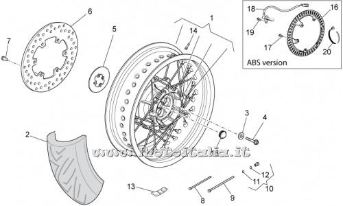 Parts Moto Guzzi Stelvio-1200 - NTX - 1200 2009-2010 ABS-Rear Wheel