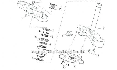 Parts Moto Guzzi Stelvio-1200 - NTX - 1200 2009-2010 ABS-steering