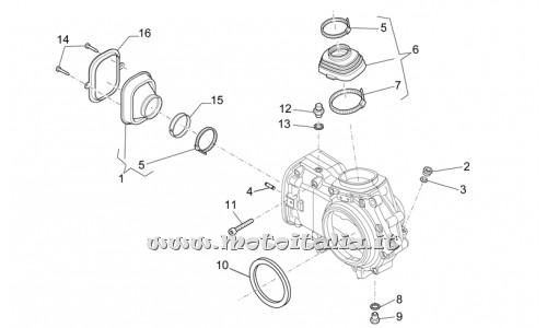 Parts Moto Guzzi Stelvio 1200-2008-Rear-Ceiling Box Transmission