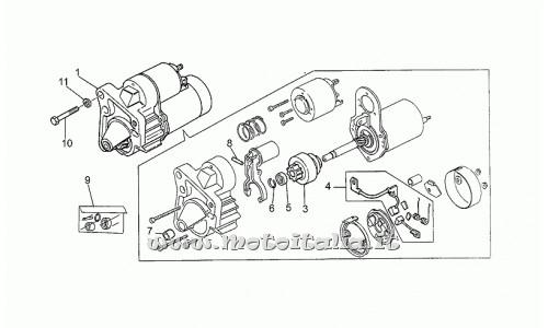 ricambio per Moto Guzzi Strada 1000 1993-1994 - Kit revisione motorino avv. - GU30530512