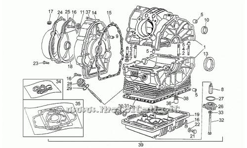 Ricambi Moto Guzzi-Strada 750 1993-1995-Carter motore