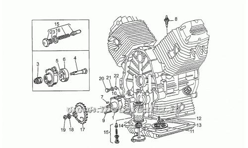 Moto Guzzi Parts Road 750-1993-1995-Oil Pump