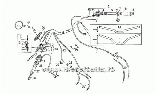 Parts Moto Guzzi 750-1993-1995 Road-handlebar - commands