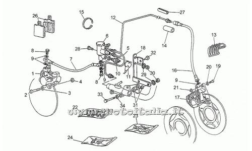 Moto Guzzi Parts Road 750-1993-1995-caliper brake