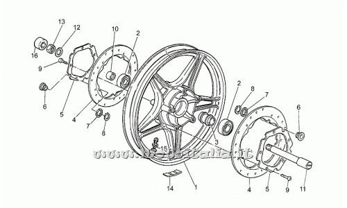 Parts Moto Guzzi 750 Strada-1993-1995-Front Wheel