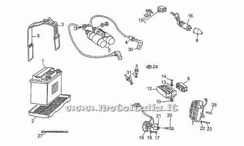 ricambio per Moto Guzzi Targa 750 1990-1992 - Kit serrature - GU28736861