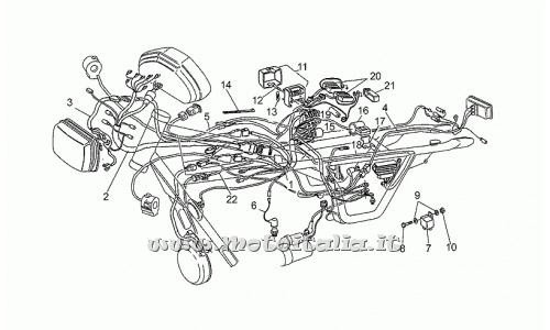 Parts Moto Guzzi Targa 750-1990-1992-Electric plant