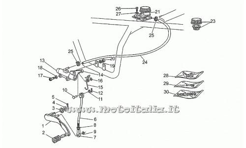 Parts Moto Guzzi Targa 750-1990-1992-rear brake pump