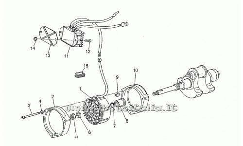 Parts Moto Guzzi Centauro-1000 1997-1999-alternator - regulator