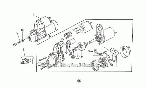 ricambio per Moto Guzzi Centauro 1000 1997-1999 - Kit revisione motorino avv. - GU30530512