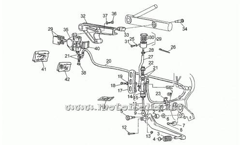 Moto Guzzi Parts Centaur-1000 1997-1999 post-brake system